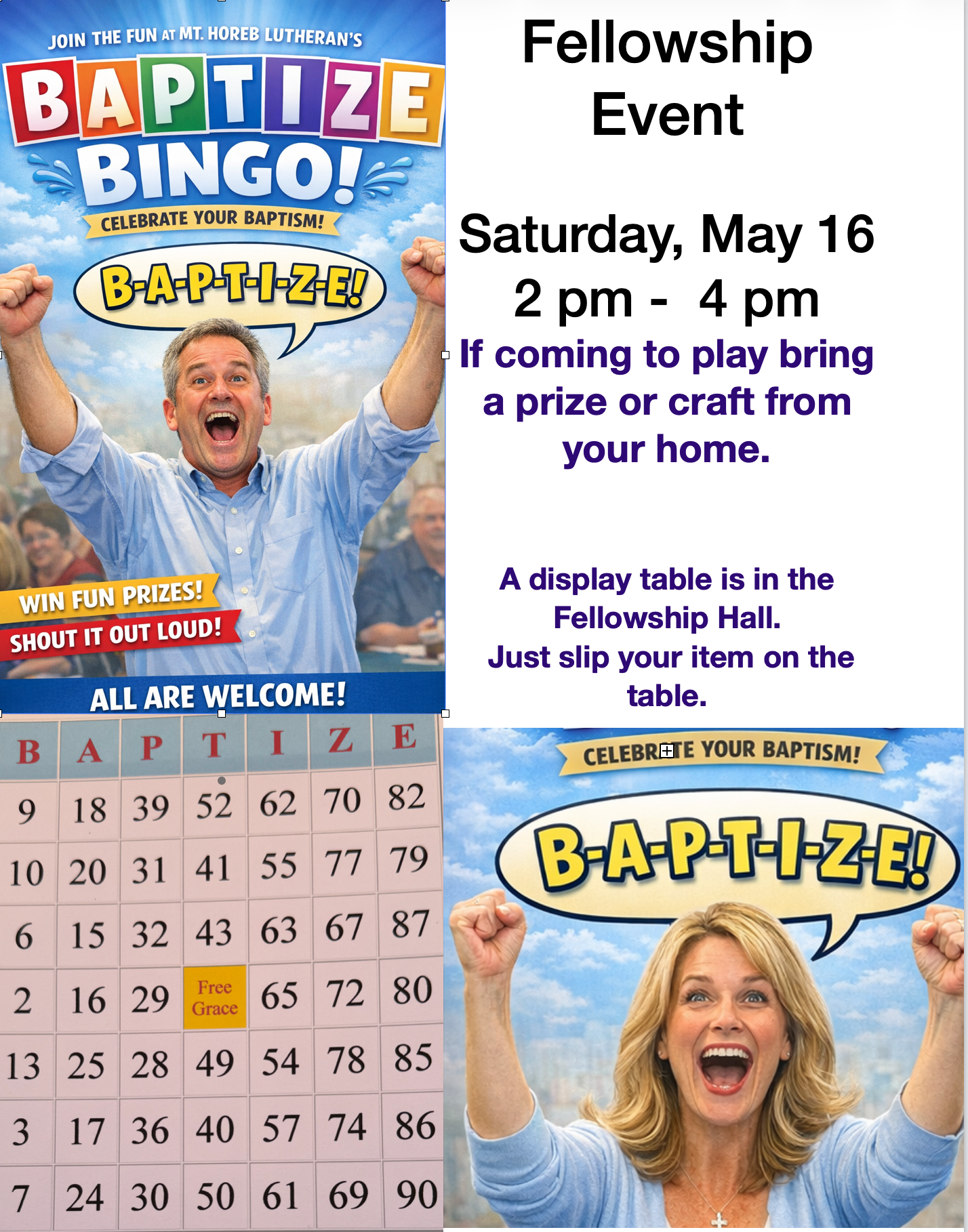 Baptize Bingo!