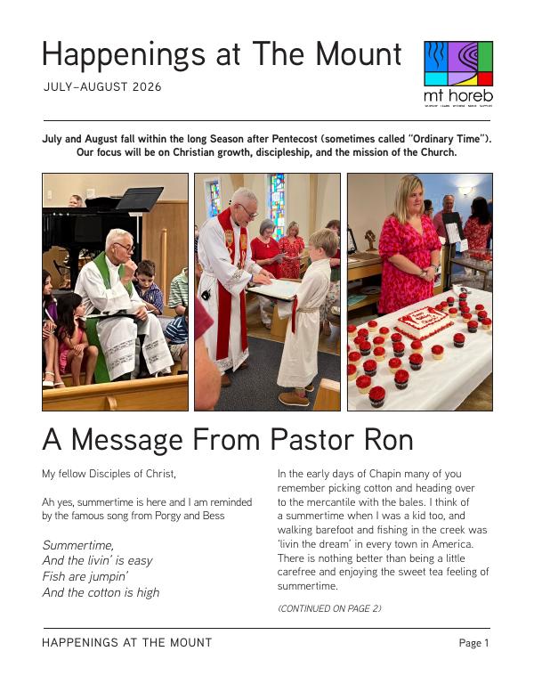Cover of The Messenger — July/August 2026